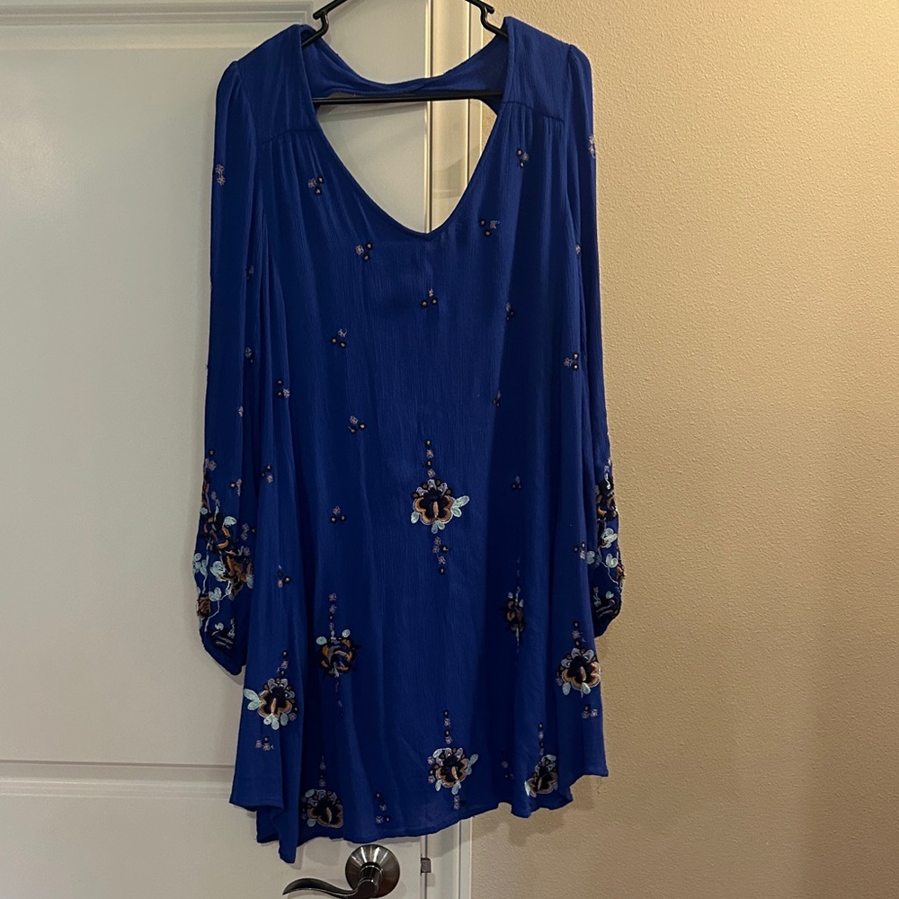 Free People Blue Floral Women's Dress